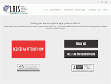 Tablet Screenshot of findmilwaukeelawyers.org